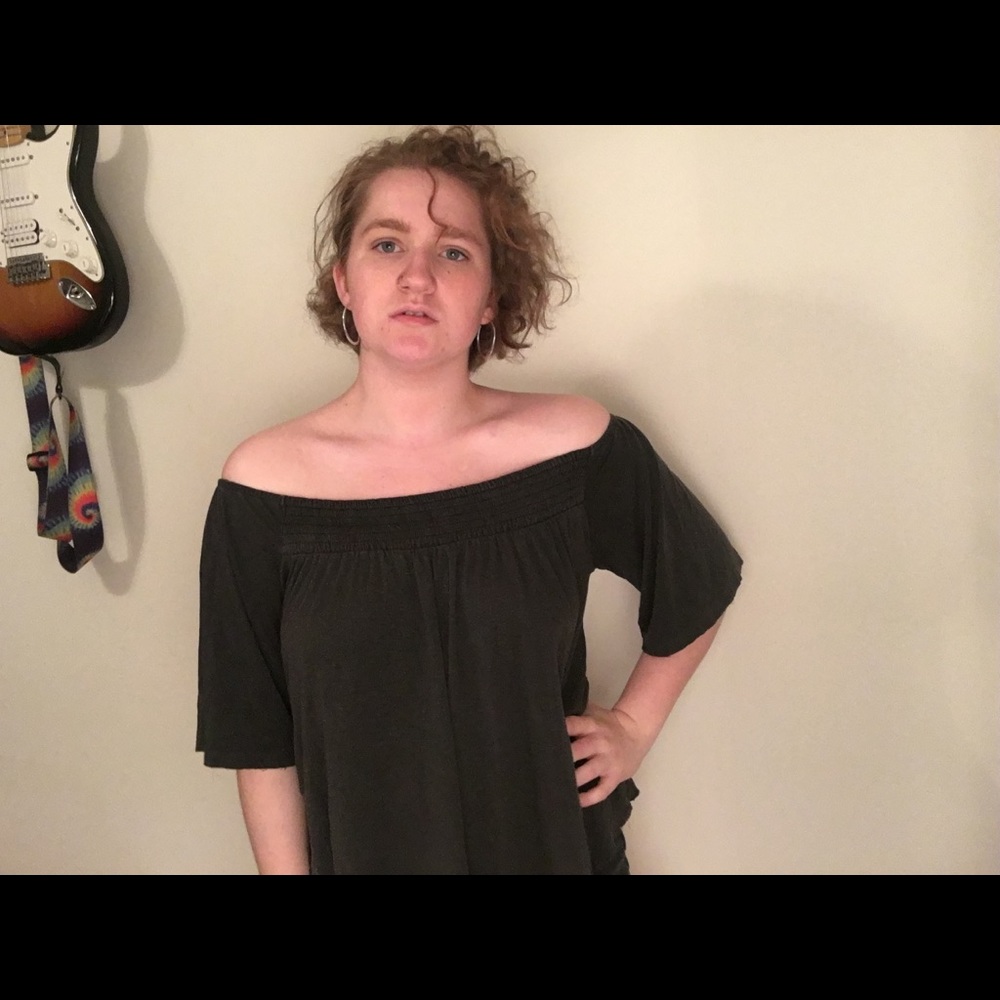 American Eagle soft and sexy off the shoulder top